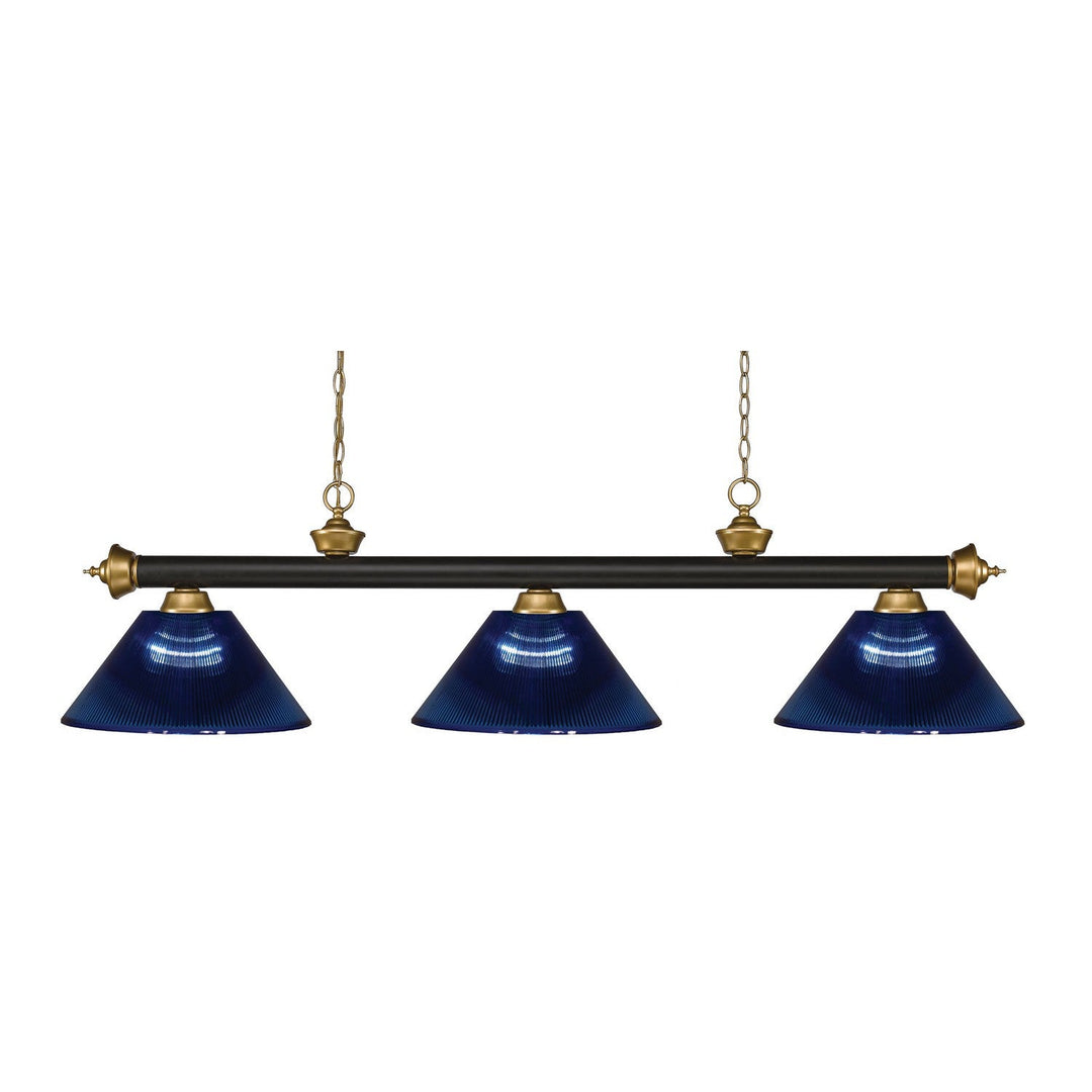 Z-Lite Riviera 200-3BRZ+SG-ARDB Pendant Light - Bronze / Satin Gold