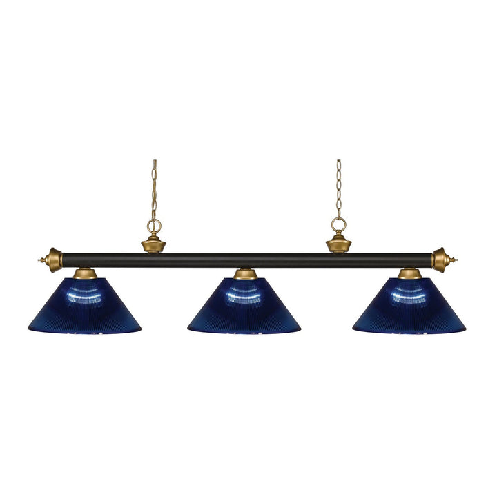 Z-Lite Riviera 200-3BRZ+SG-ARDB Pendant Light - Bronze / Satin Gold