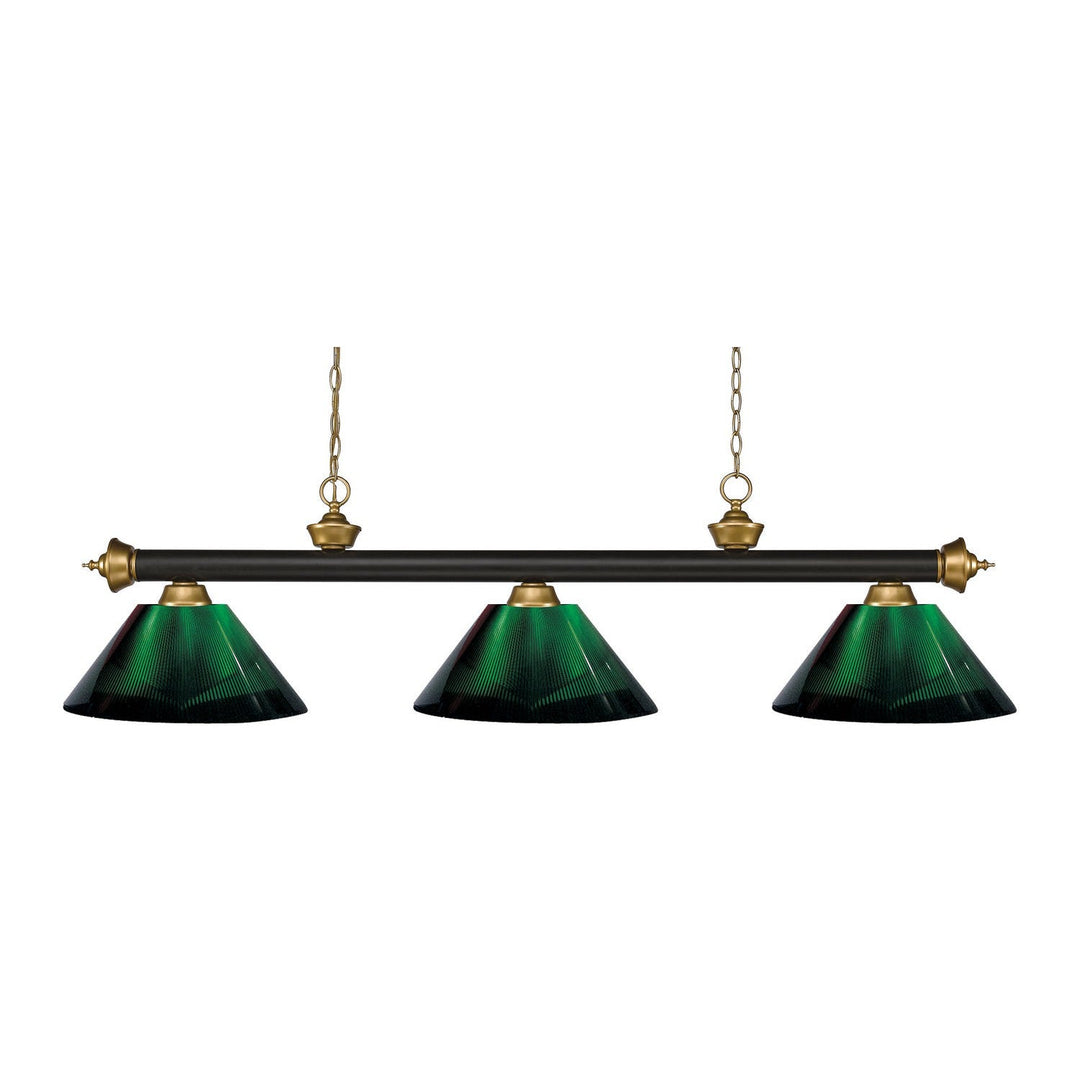 Z-Lite Riviera 200-3BRZ+SG-ARG Pendant Light - Bronze / Satin Gold