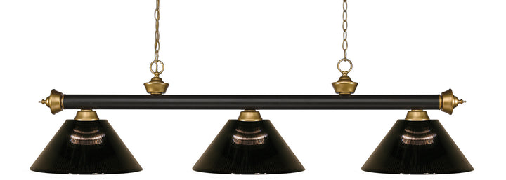 Z-Lite Riviera 200-3BRZ+SG-ARS Pendant Light - Bronze / Satin Gold