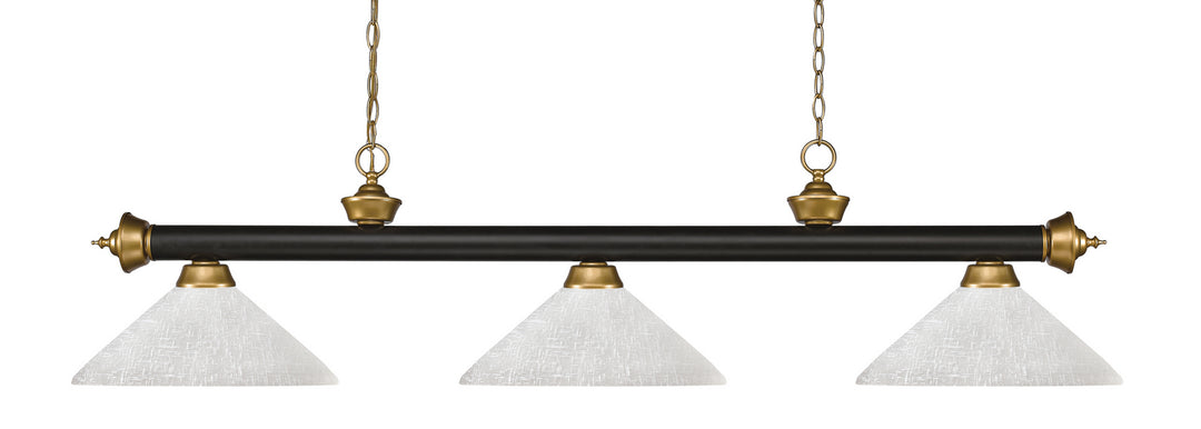 Z-Lite Riviera 200-3BRZ+SG-AWL14 Pendant Light - Bronze / Satin Gold