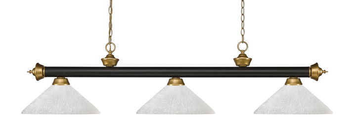 Z-Lite Riviera 200-3BRZ+SG-AWL14 Pendant Light - Bronze / Satin Gold