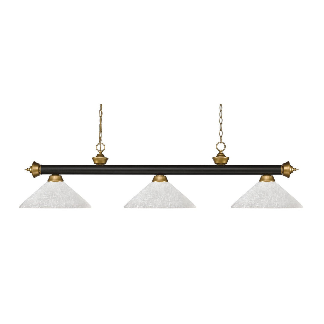 Z-Lite Riviera 200-3BRZ+SG-AWL14 Pendant Light - Bronze / Satin Gold