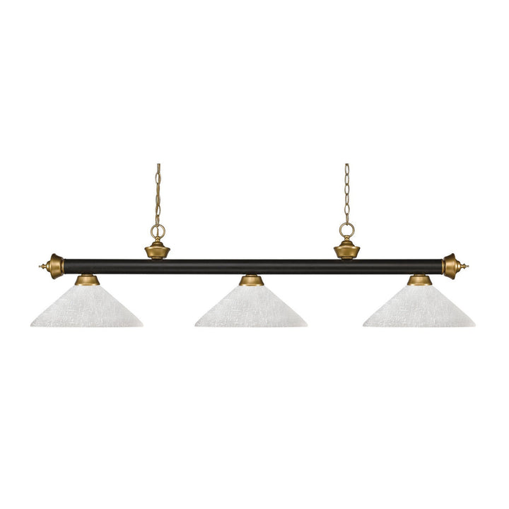 Z-Lite Riviera 200-3BRZ+SG-AWL14 Pendant Light - Bronze / Satin Gold