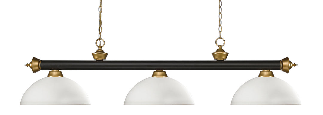 Z-Lite Riviera 200-3BRZ+SG-DMO14 Pendant Light - Bronze / Satin Gold