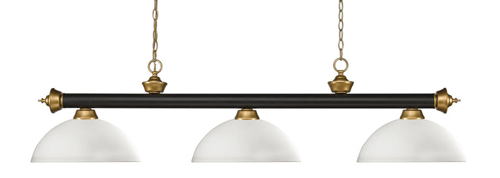 Z-Lite Riviera 200-3BRZ+SG-DMO14 Pendant Light - Bronze / Satin Gold