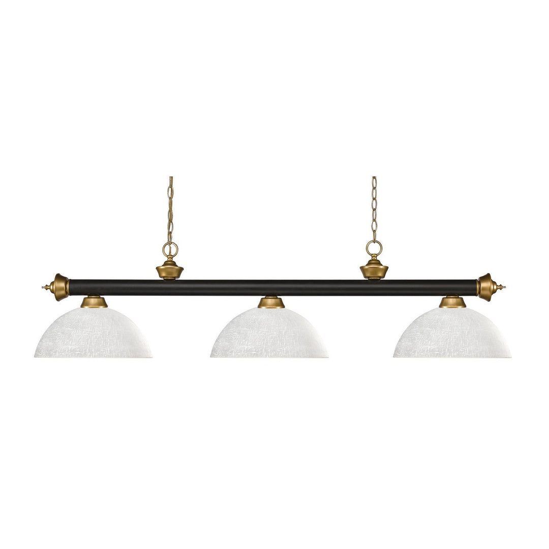 Z-Lite Riviera 200-3BRZ+SG-DWL14 Pendant Light - Bronze / Satin Gold