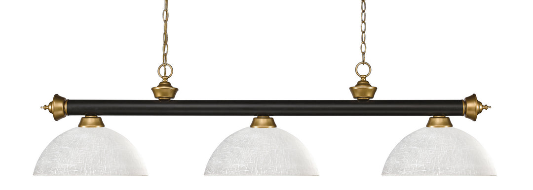 Z-Lite Riviera 200-3BRZ+SG-DWL14 Pendant Light - Bronze / Satin Gold