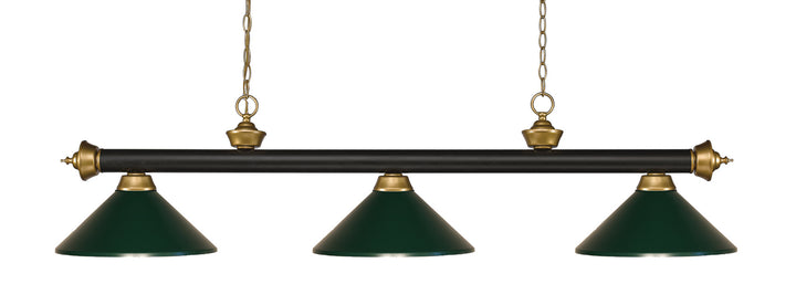 Z-Lite Riviera 200-3BRZ+SG-MDG Pendant Light - Bronze / Satin Gold
