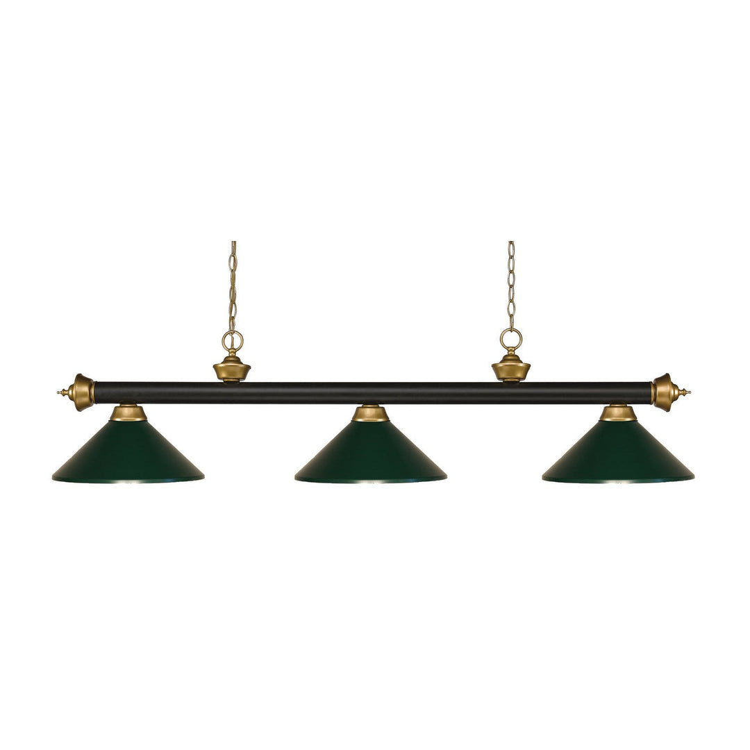 Z-Lite Riviera 200-3BRZ+SG-MDG Pendant Light - Bronze / Satin Gold
