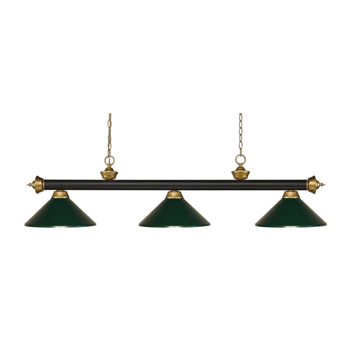 Z-Lite Riviera 200-3BRZ+SG-MDG Pendant Light - Bronze / Satin Gold