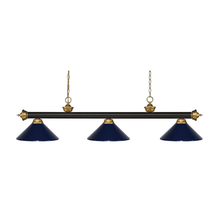 Z-Lite Riviera 200-3BRZ+SG-MNB Pendant Light - Bronze / Satin Gold