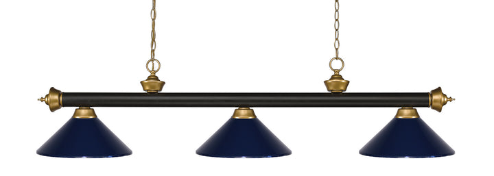 Z-Lite Riviera 200-3BRZ+SG-MNB Pendant Light - Bronze / Satin Gold