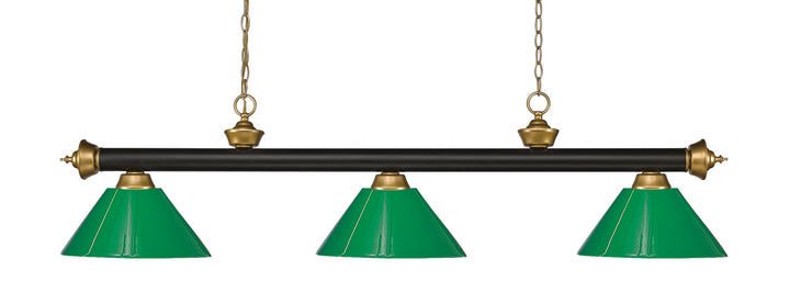 Z-Lite Riviera 200-3BRZ+SG-PGR Pendant Light - Bronze / Satin Gold