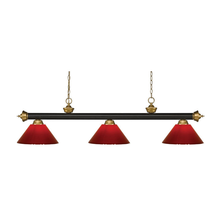 Z-Lite Riviera 200-3BRZ+SG-PRD Pendant Light - Bronze / Satin Gold