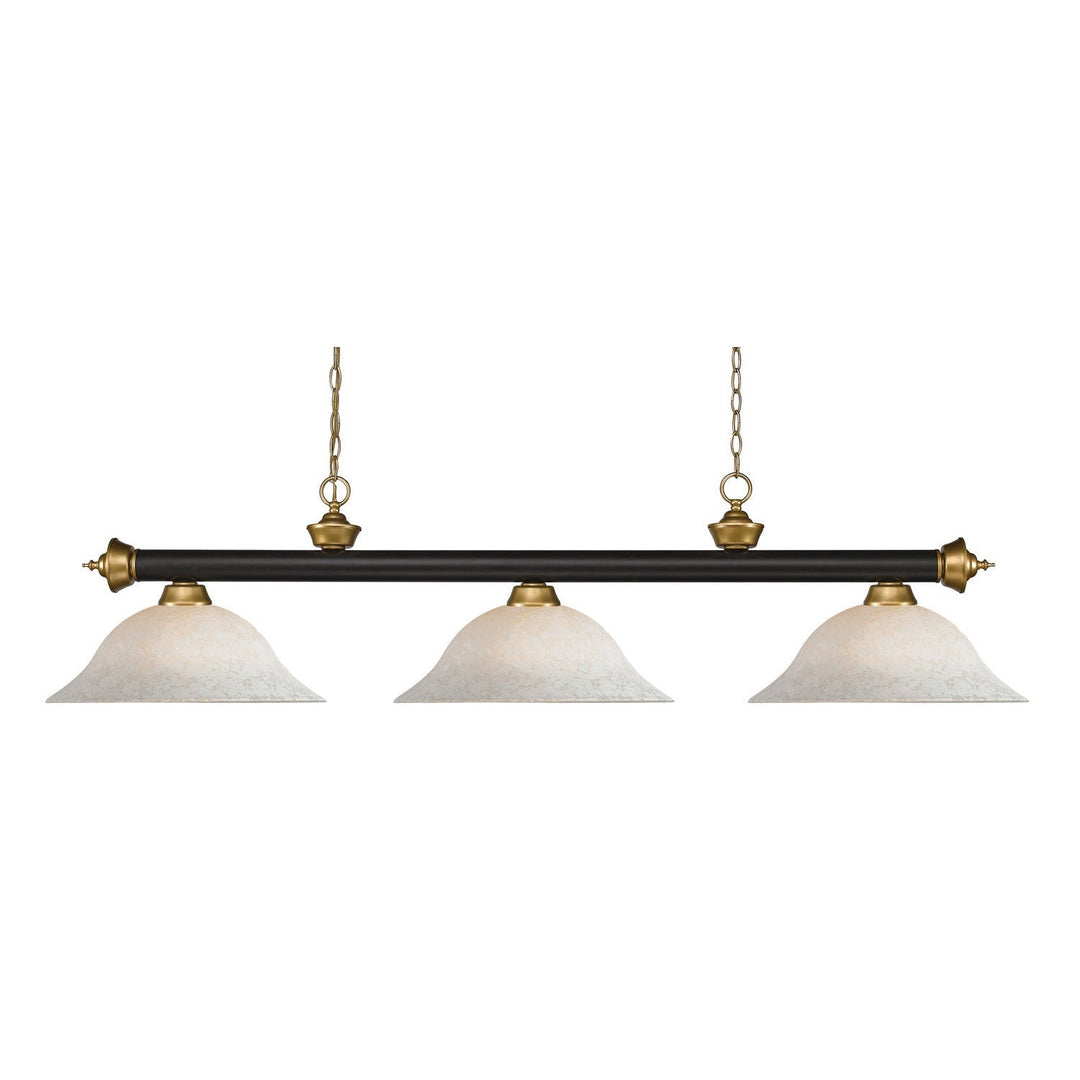 Z-Lite Riviera 200-3BRZ+SG-WM16 Pendant Light - Bronze / Satin Gold