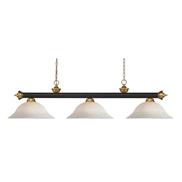 Z-Lite Riviera 200-3BRZ+SG-WM16 Pendant Light - Bronze / Satin Gold