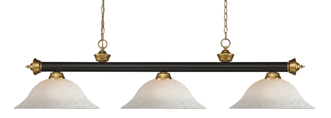 Z-Lite Riviera 200-3BRZ+SG-WM16 Pendant Light - Bronze / Satin Gold