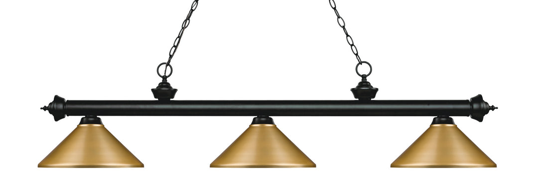Z-Lite Riviera 200-3MB-MSG Pendant Light - Matte Black