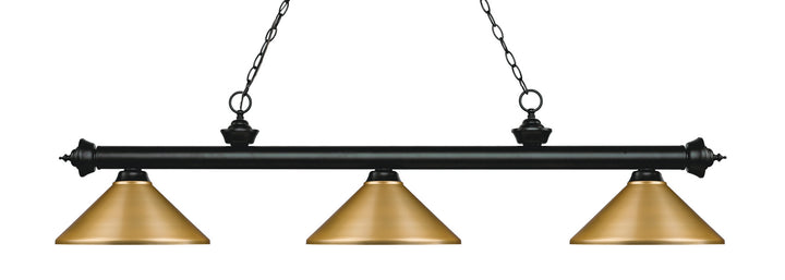 Z-Lite Riviera 200-3MB-MSG Pendant Light - Matte Black