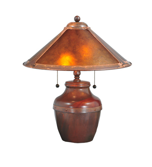 Meyda Tiffany Lighting 77774 Sutter Table Lamp Lamp Bronze / Dark