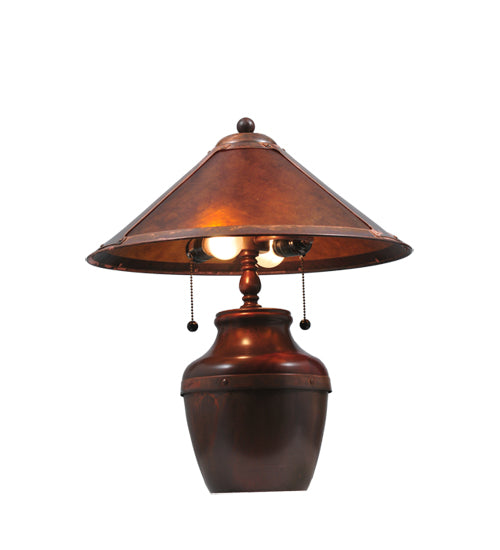 Meyda Tiffany Lighting 77774 Sutter Table Lamp Lamp Bronze / Dark