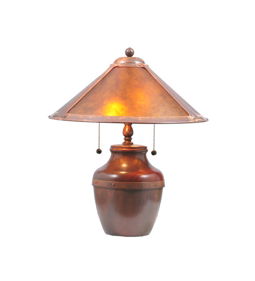 Meyda Tiffany Lighting 77774 Sutter Table Lamp Lamp Bronze / Dark