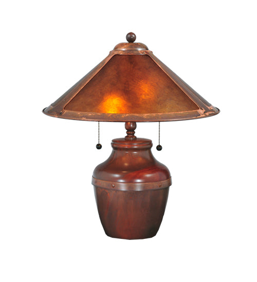 Meyda Tiffany Lighting 77774 Sutter Table Lamp Lamp Bronze / Dark