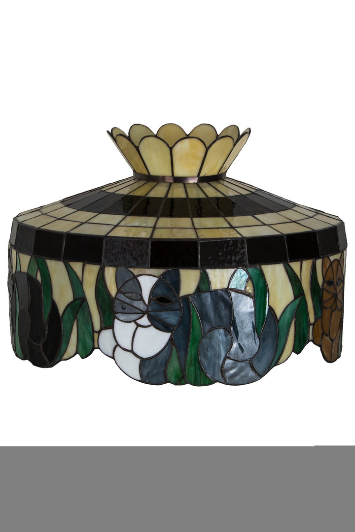 Meyda Tiffany Lighting 12162 Cat Shade Lamp Shade Multicolored