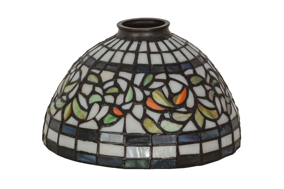 Meyda Tiffany Lighting 127295 Tiffany Turning Leaf Shade Lamp Shade Multicolored