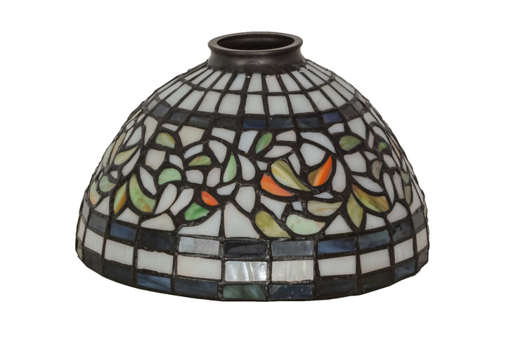 Meyda Tiffany Lighting 127295 Tiffany Turning Leaf Shade Lamp Shade Multicolored