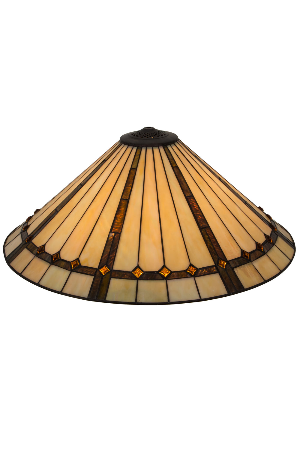 Meyda Tiffany Lighting 138903 Belvidere Shade Lamp Shade Bronze / Dark