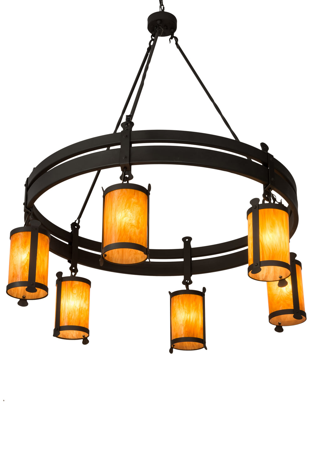 Meyda Tiffany Beartooth 145571 Chandelier Light - Hand Wrought Iron