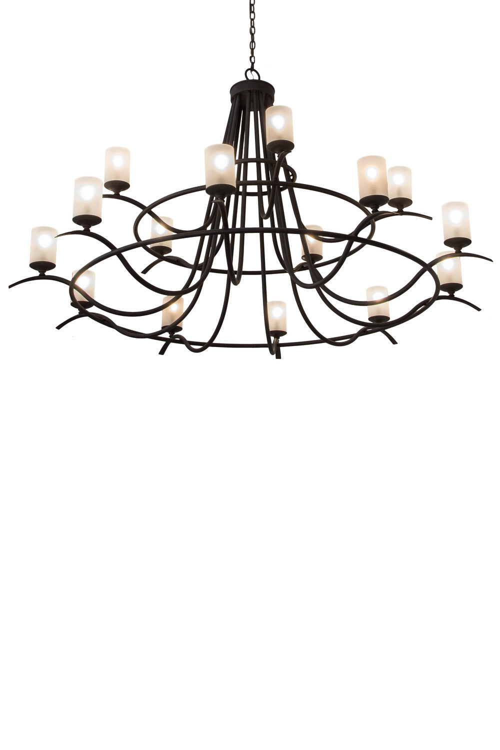 Meyda Tiffany Octavia 154234 Chandelier Light - Craftsman Brown