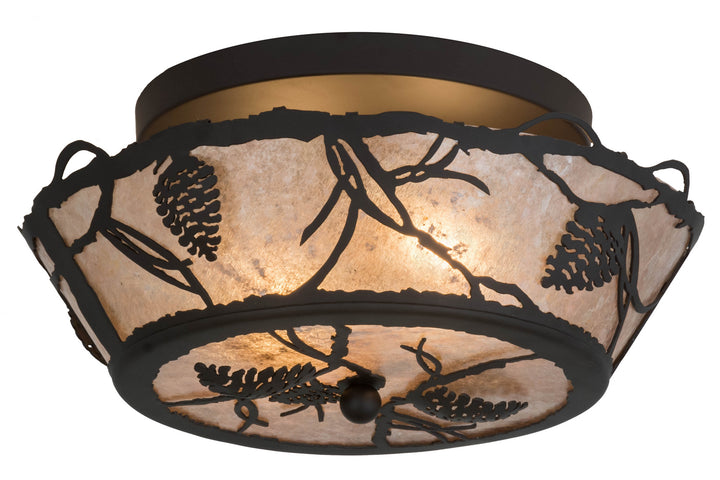 Meyda Tiffany Whispering Pines 167076 Ceiling Light - Oil Rubbed Bronze