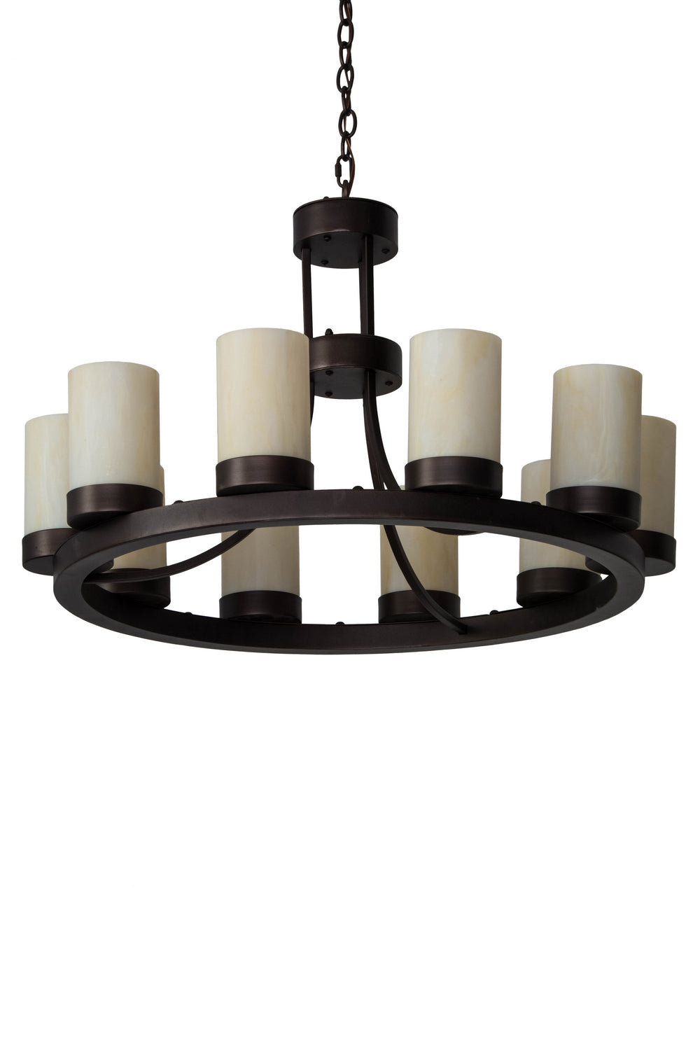 Meyda Tiffany Loxley 167453 Chandelier Light - Mahogany Bronze