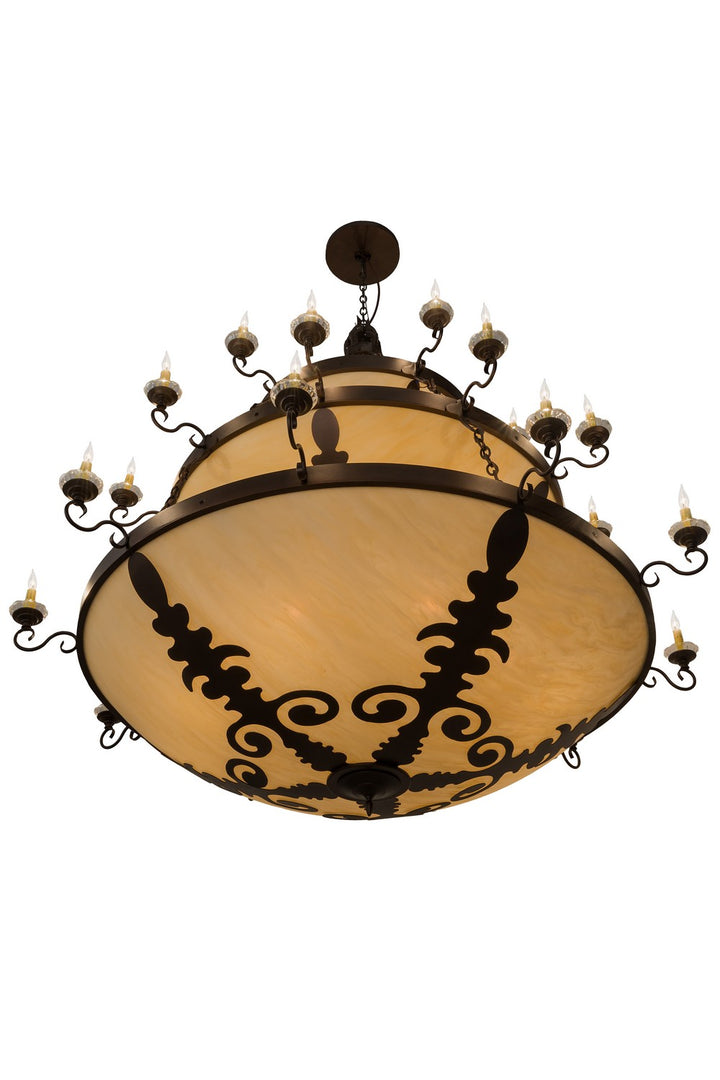 Meyda Tiffany Castellum 168220 Chandelier Light - Mahogany Bronze