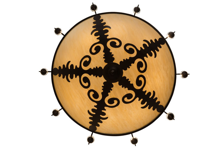 Meyda Tiffany Castellum 168220 Chandelier Light - Mahogany Bronze