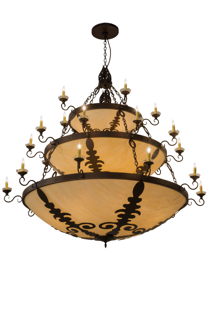 Meyda Tiffany Castellum 168220 Chandelier Light - Mahogany Bronze