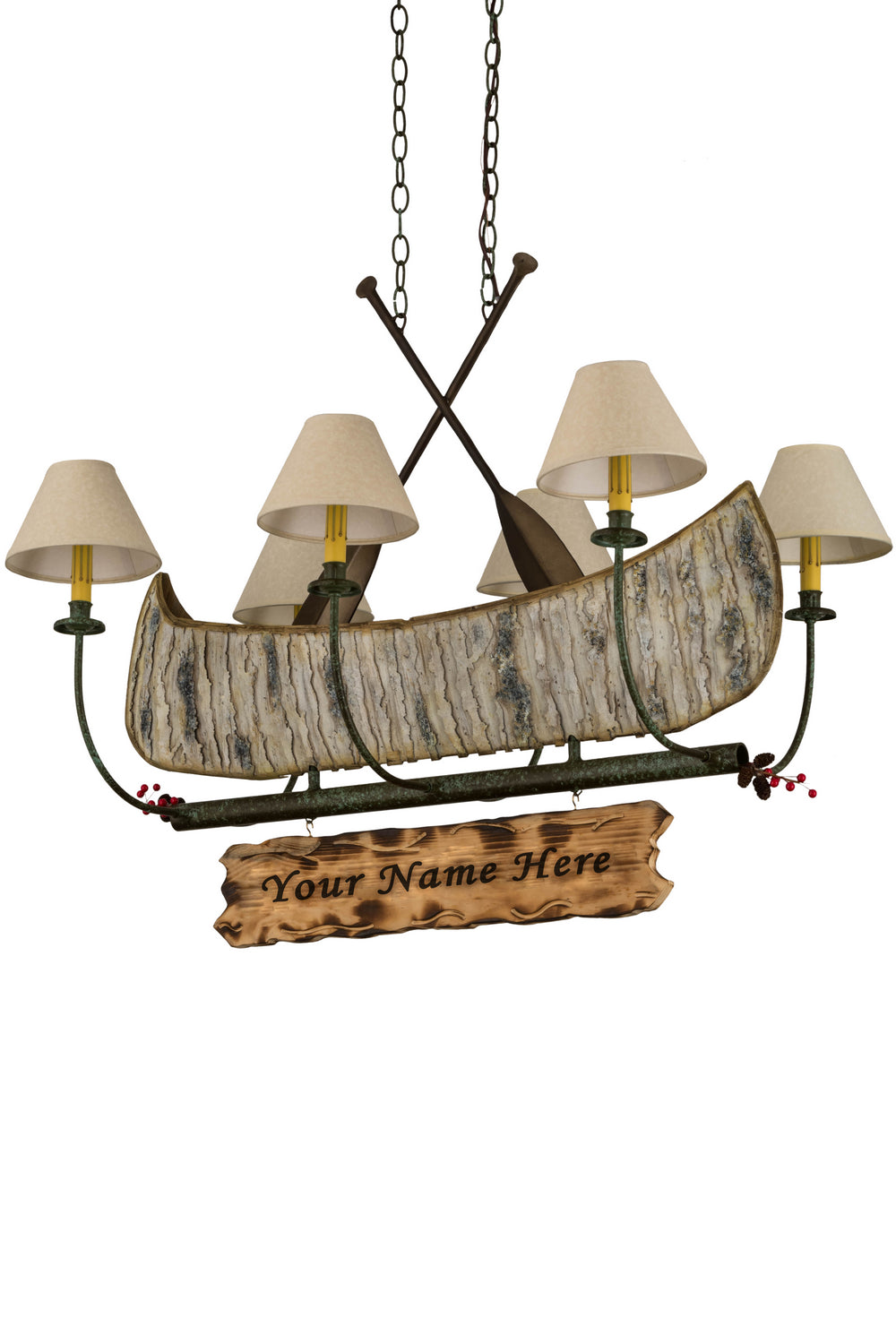 Meyda Tiffany Personalized 172241 Chandelier Light - Natural Wood,Tarnished Copper