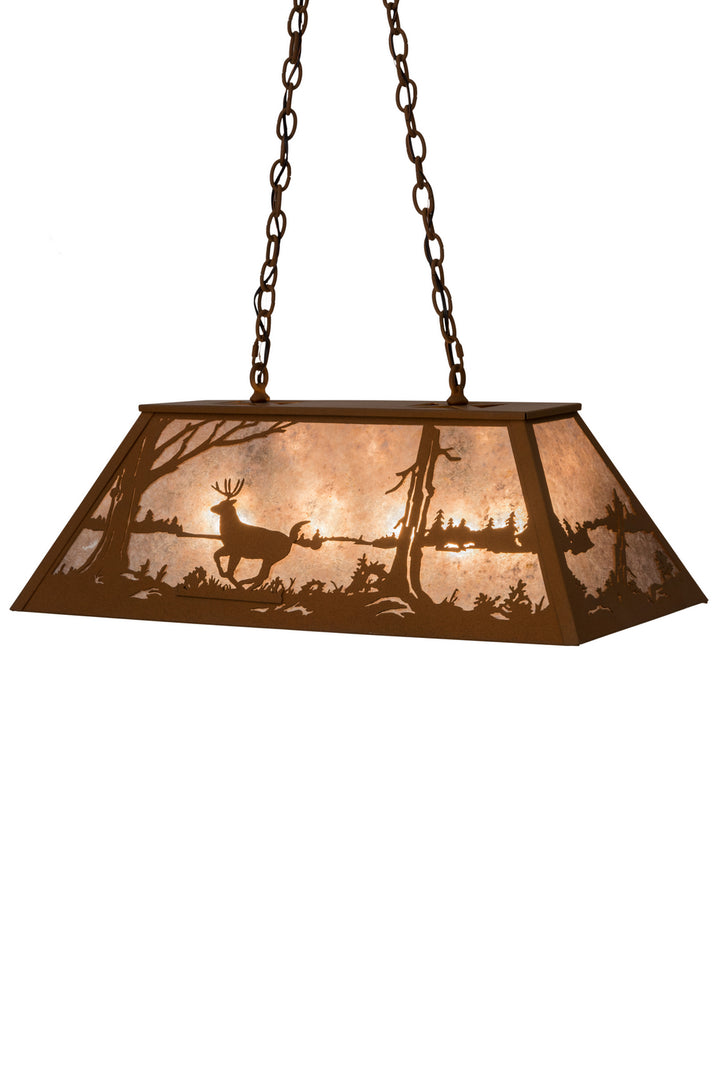 Meyda Tiffany Deer At Lake 175683 Pendant Light - Earth
