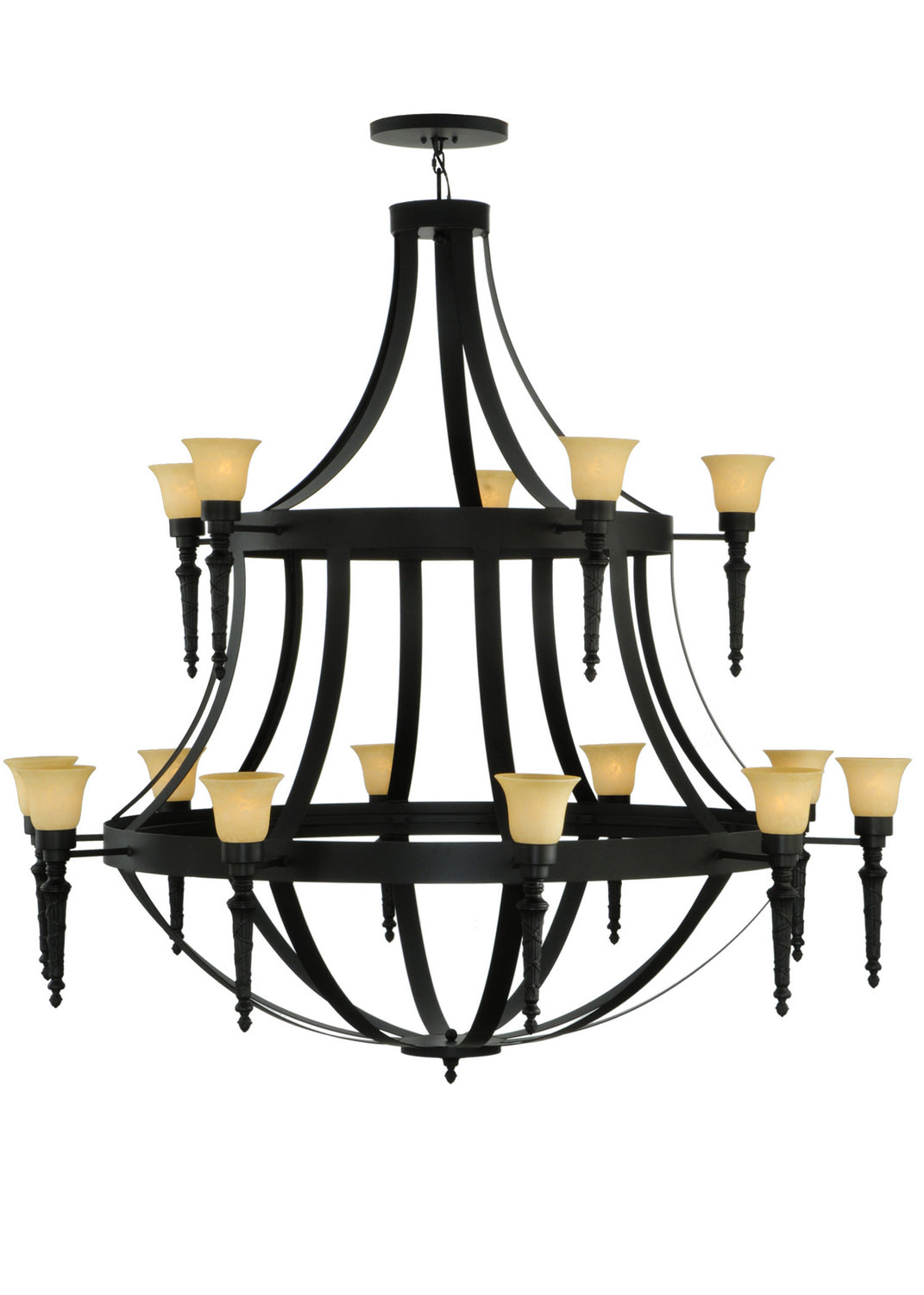 Meyda Tiffany Pontoise 176601 Chandelier Light - Blackwash