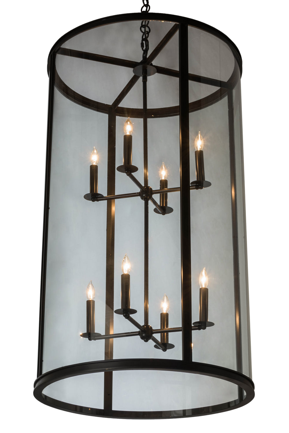 Meyda Tiffany Cilindro 176918 Pendant Light - Craftsman Brown