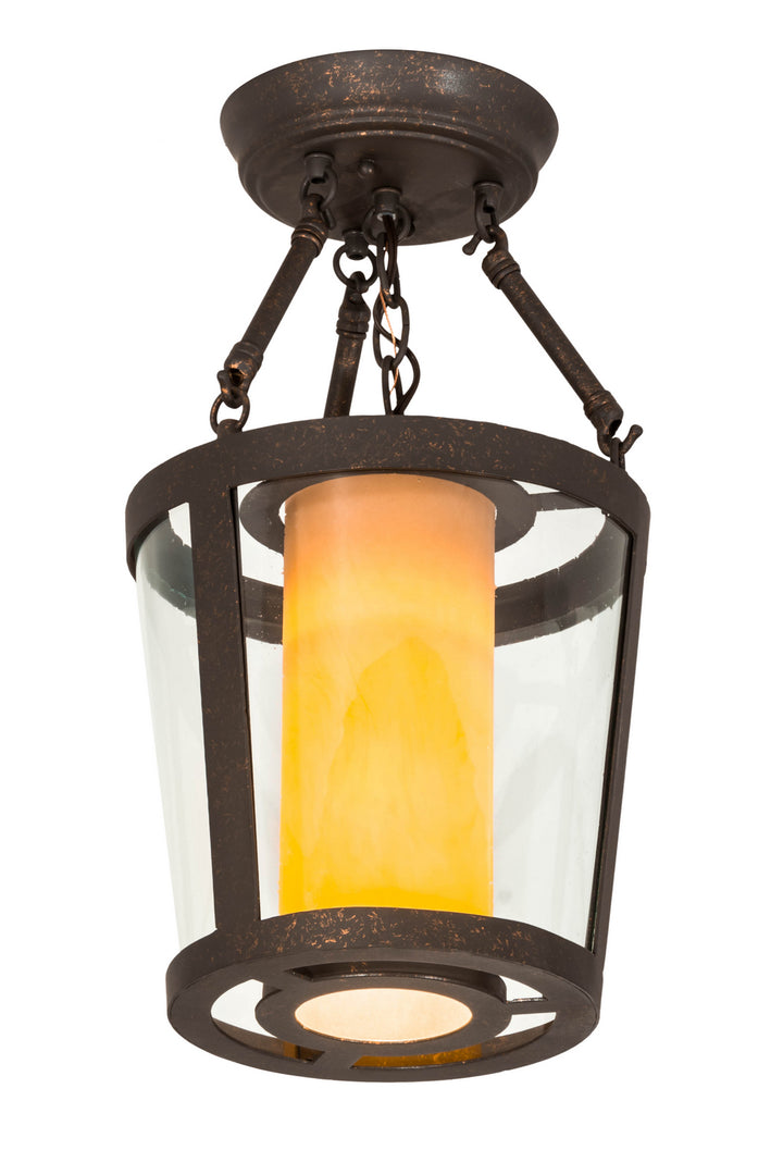 Meyda Tiffany Cilindro 177022 Pendant Light - Pewter, Crystal