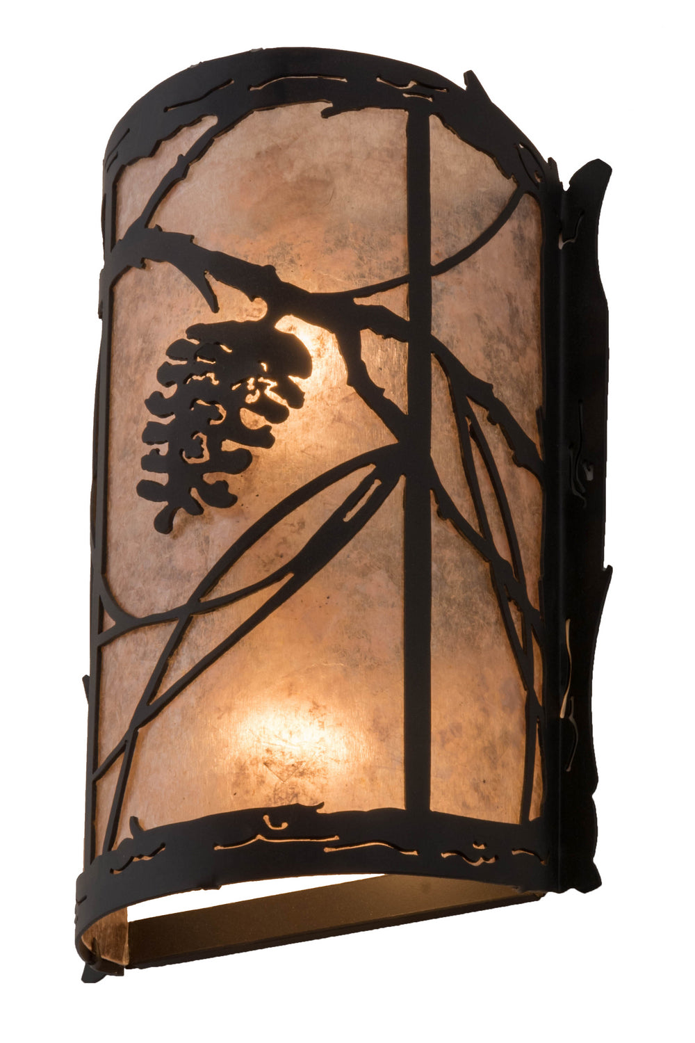 Meyda Tiffany Whispering Pines 177967 Wall Light - Wrought Iron