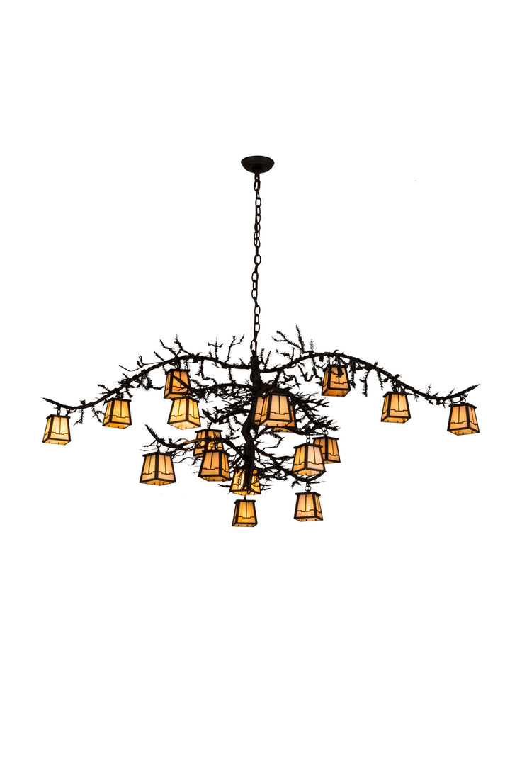 Meyda Tiffany Pine Branch 178333 Chandelier Light - Oil Rubbed Bronze