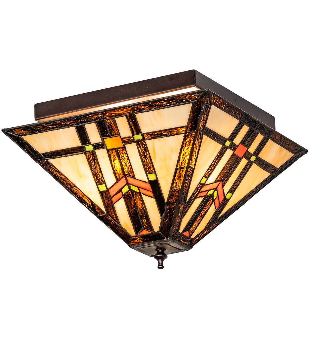 Meyda Tiffany Prairie Wheat 178890 Ceiling Light - Mahogany Bronze