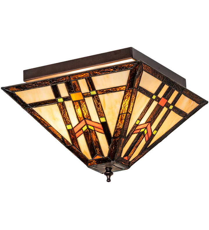 Meyda Tiffany Prairie Wheat 178890 Ceiling Light - Mahogany Bronze