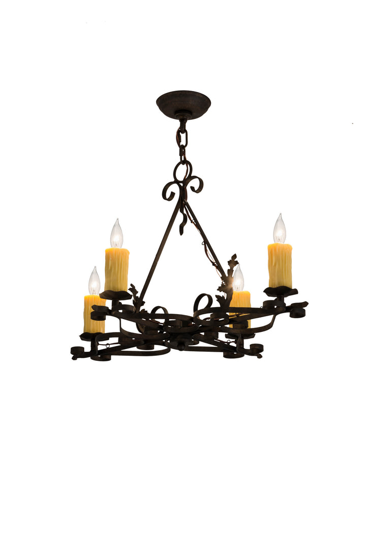 Meyda Tiffany Elianna 179037 Chandelier Light - Mahogany Bronze