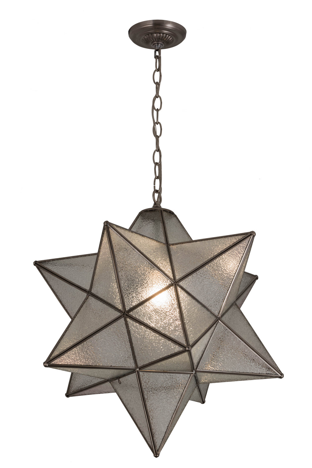 Meyda Tiffany Moravian Star 180200 Pendant Light - Brushed Nickel